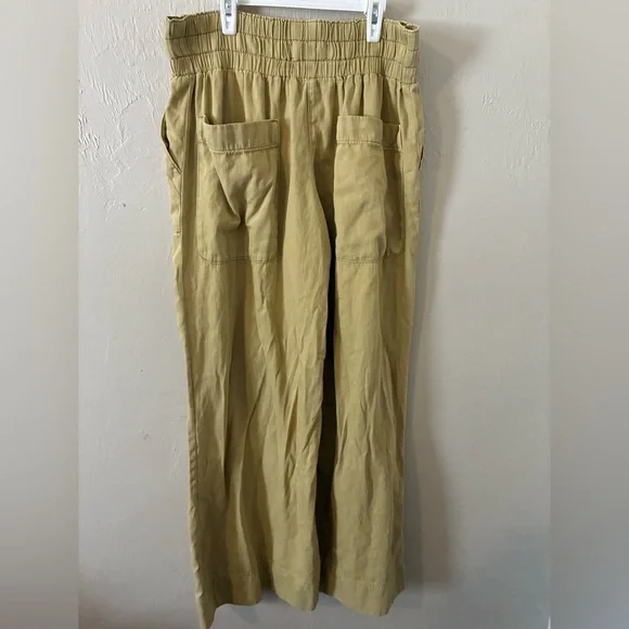 We The Free Wide-Leg Breezy Pull-On Pants in Antelope Yellow - Picture 3 of 4
